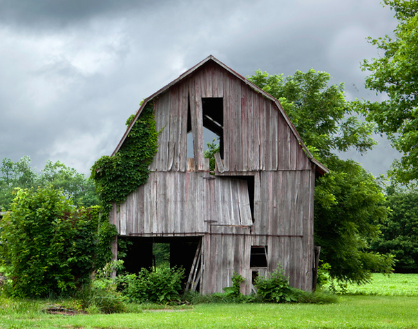 Dilapidated Old Gray Barn Holmes County Ohio Photography