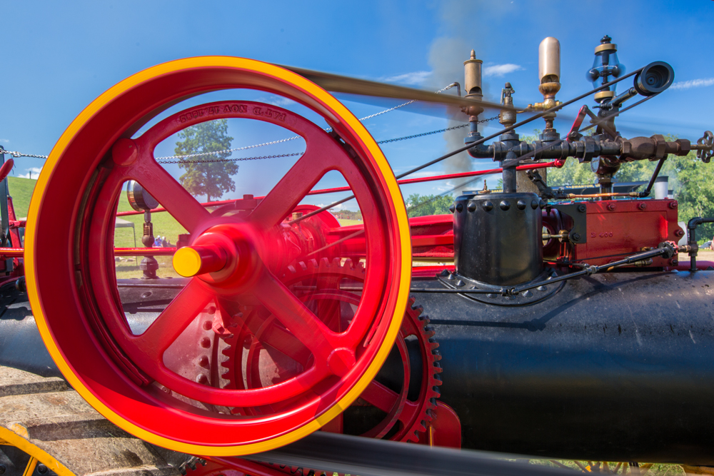 Red Steam Engine Wheel