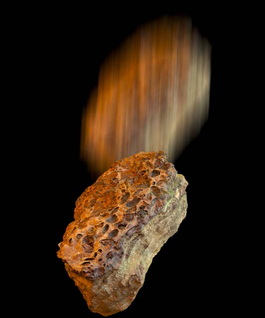 Photography of Gravity with Rocks Falling