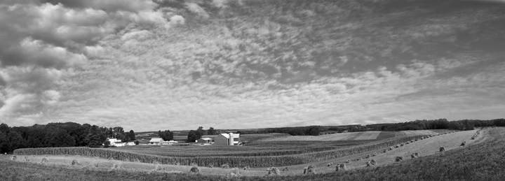 Sepia Landscape Photography Ohio Farmland