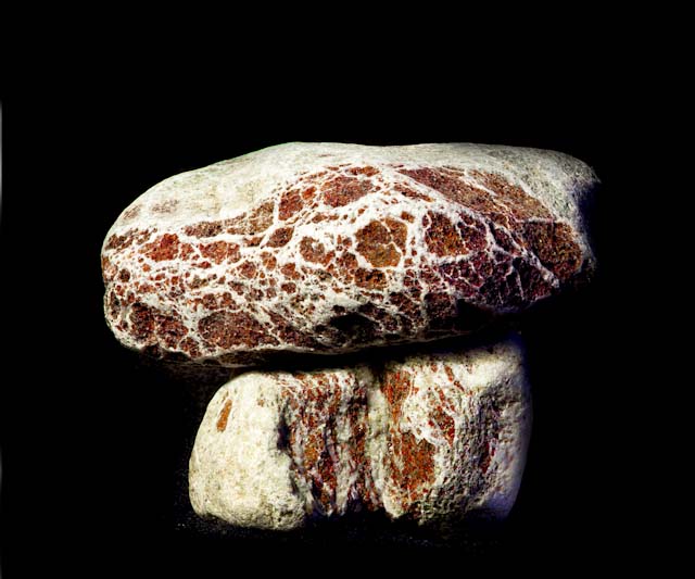 Fine art photography of a rock resembling meat
