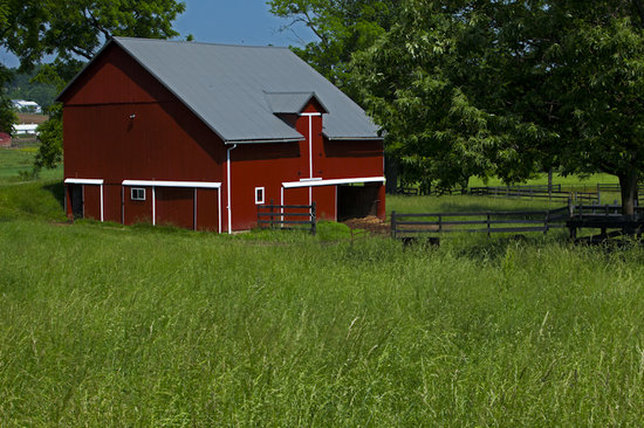 Ohio Farmland Red Barn Landscape photography